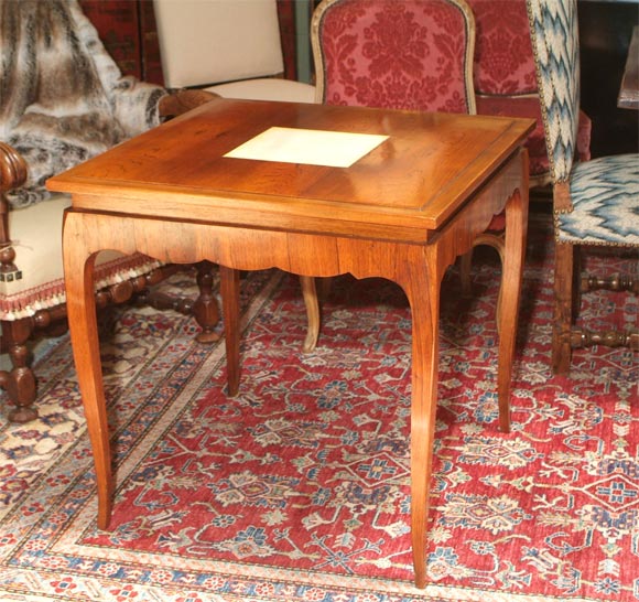 A French Art Deco Rosewood Game or Side Table