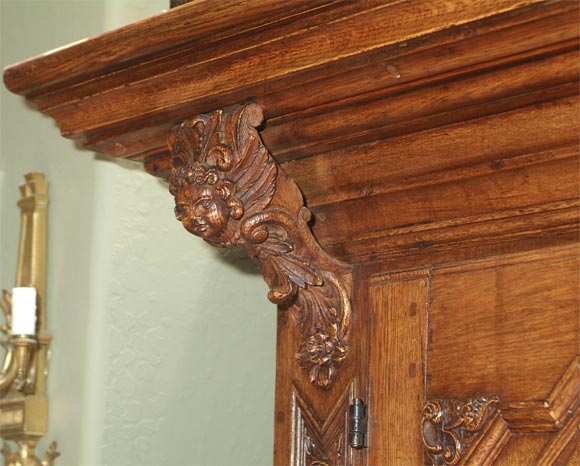 A 17th Century Dutch Baroque Oak Linen Press 5