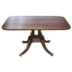 Regency Rosewood Brass Inlaid Supper Table