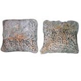 Pair of Snow Leopard Pillows