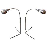 Pair of Cedric Hartman Chrome Floor Lamps Pair of Cedric Hartman Chrome Floor Lamps