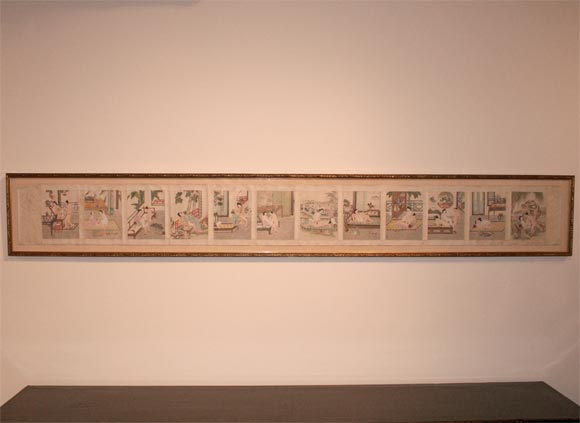 Large 19th Century Erotic Pillow Book