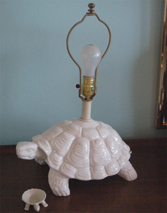 vintage turtle lamp