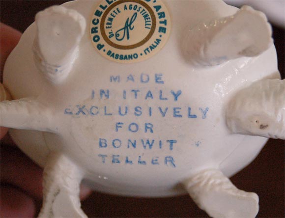 Charming Italian Ceramic Turtle Lamp 2