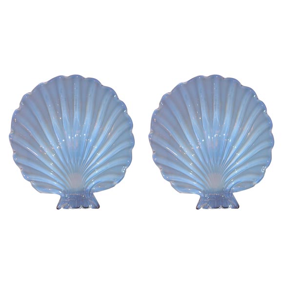Opaline Clam Shell Sconces