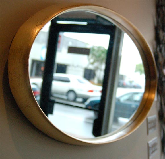 Gilded Oval LaBarge Mirror In Excellent Condition In North Miami, FL