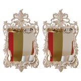 Pair of Carved Wood Mirrors