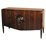 Fine rosewood two-door Cabinet by Jules Leleu
