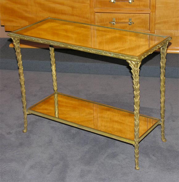 Fine Two-tier side table by Bagues