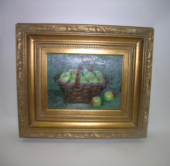 A Basket of Green Apples
