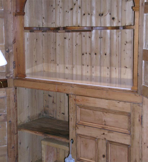 ANTIQUE PINE ENGLISH WELCH HUTCH at 1stDibs