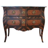 Louis XV Transition Commode In Zebrawood