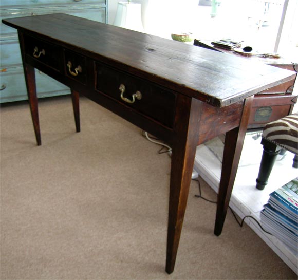 Antique French Country Three Drawer Server