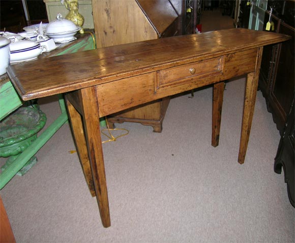 Antique French Applewood Country Server