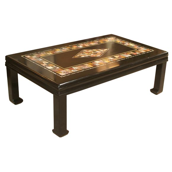 Baroque Style Specimen Marble Top CoffeeTable