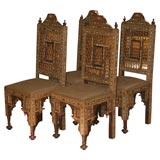 A set of Four Moorish Style Chairs