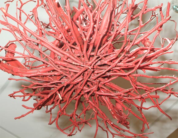 Coral Branch Chandelier In Excellent Condition In San Francisco, CA