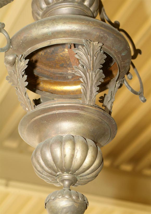 Gilt Venetian  Bronze  Lantern For Sale
