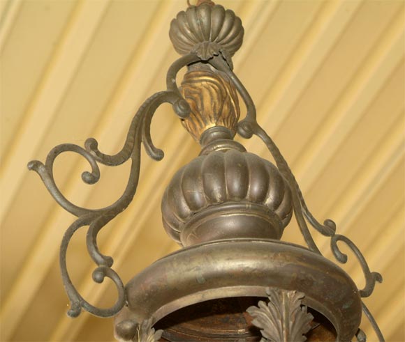 19th Century Venetian  Bronze  Lantern For Sale