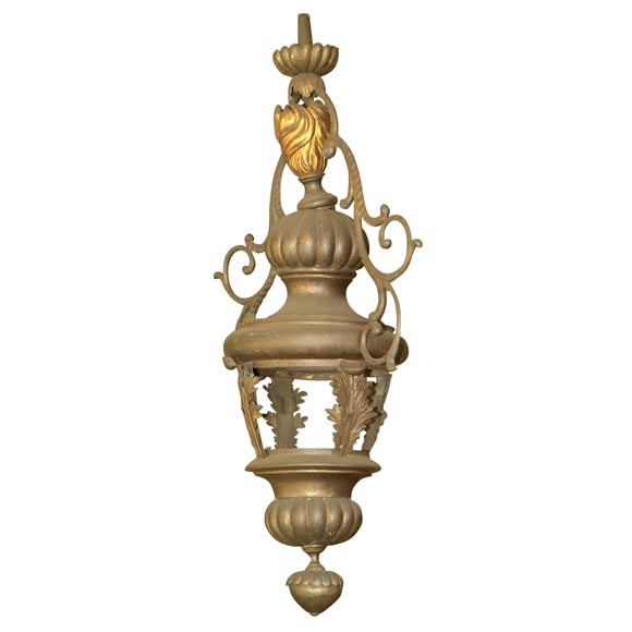 Venetian  Bronze  Lantern For Sale