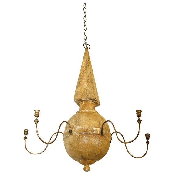 WOODEN CHANDELIER