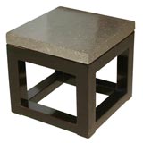 Black Stone Top Coffee Table