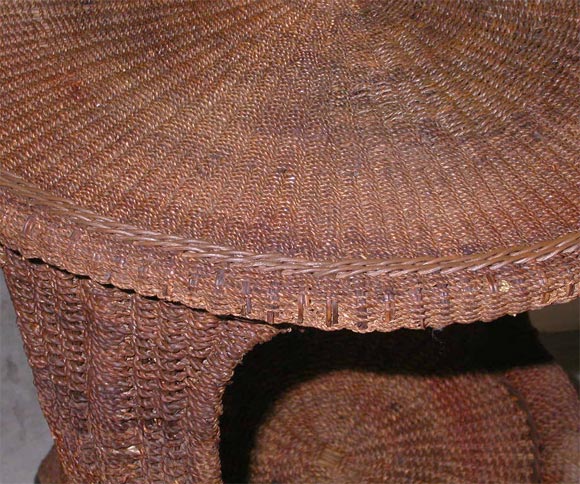 Round  Wicker Table 1