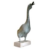 Goose garden statue