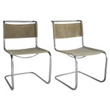 Pair of 1927 Thonet "B33" Chairs by Marcel Breuer