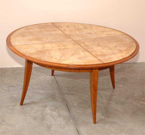 50's Italian Parchment CoffeeTable