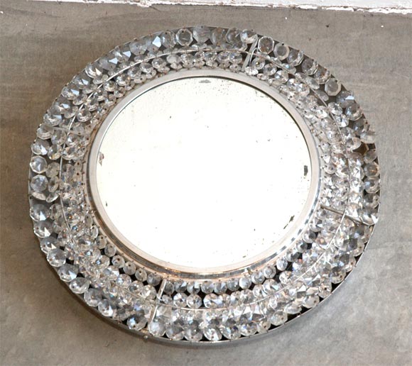 Pair of Mirrored Wall Light Fixtures