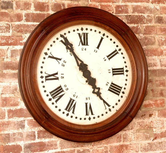 19th c. English train station clock
