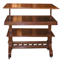 French Adjustable Tiered Serving Table