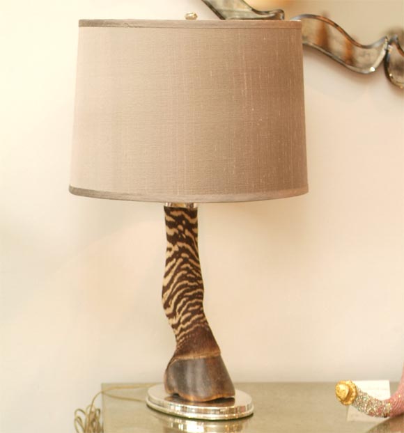 Art Deco Zebra Leg Lamp at 1stDibs leg lamp for sale, antique leg
