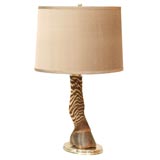 Art Deco Zebra Leg Lamp
