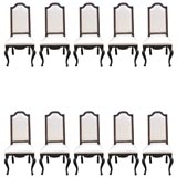 Set of ten Regence chairs
