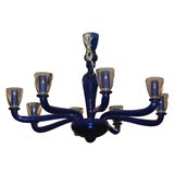 Mid 20th Century Italian Glass Chandelier