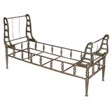 Antique Early 19th Century French Steel Campaign/Daybed