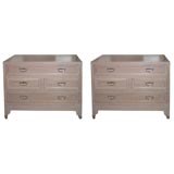 Fabulous Pair of Bachelor Chests by Baker (labeled)