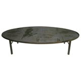Philip & Kelvin LaVerne Large Oval Coffee Table (signed)