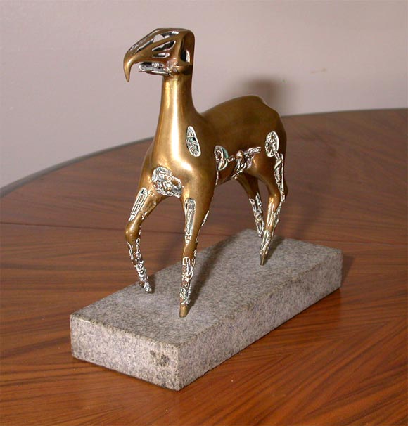 Bjorn Weckstrom bronze sculpture for Lapponia,signed and dated BW 1982,28/100.