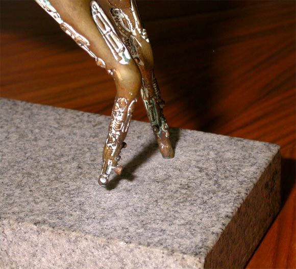 Bronze Bjorn Weckstrom sculpture for Lapponia