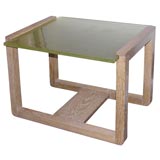 table by J Adnet with St Gobain glass