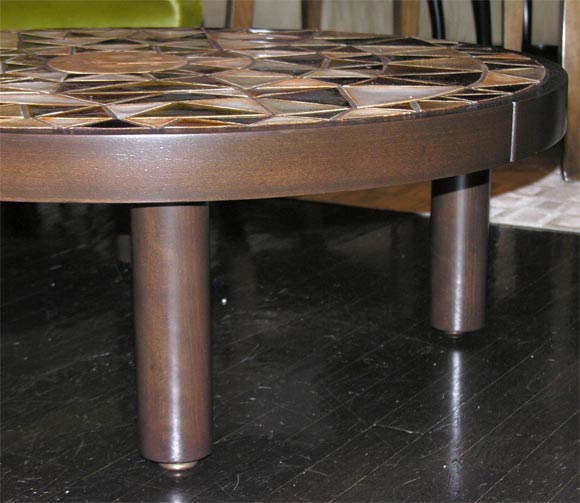 Français Table en carreaux « soleil » Roger Capron