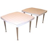 Pr. etched  tables, by Ralph Giarreto for Hudson Rissman