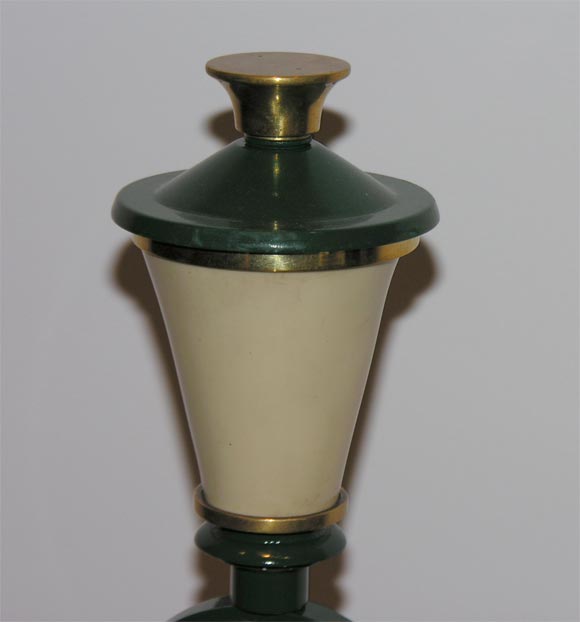 French HERMES LAMP POST CLOCK