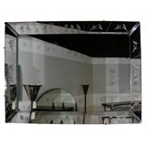 1950s Large Etched Mirror