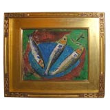 "Three Fish". Theo Hios (Greek 1908-1998)