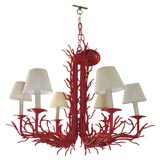 Six Light "Coral" Chandelier