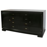 Ebonized buffet with Asian style feet Ebonized buffet with Asian style feet